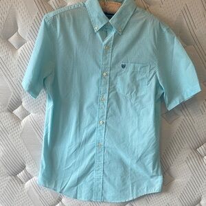 NWOT Blue Checkered Short Sleeve Shirt